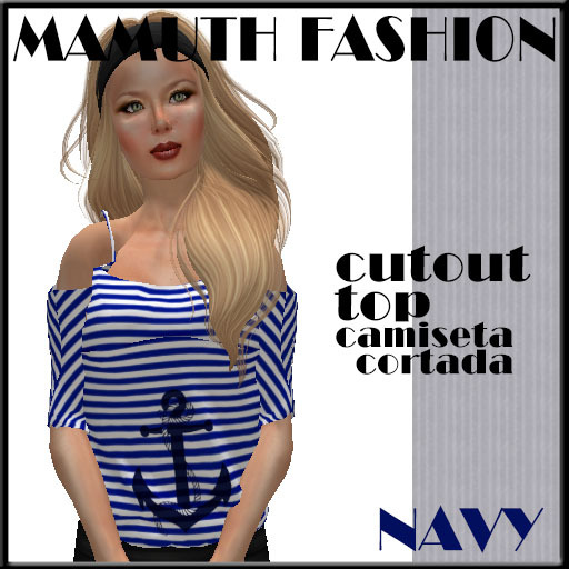 MAMUTH CUTOUT TOP NAVY
