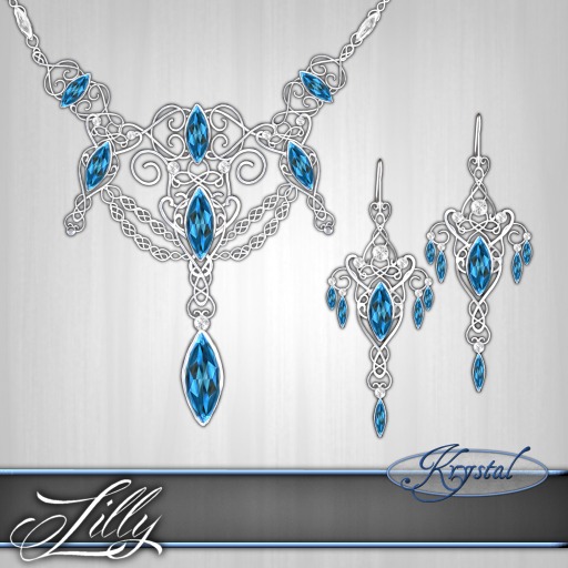 ::: Krystal ::: Lilly - Jewelry Set - Silver