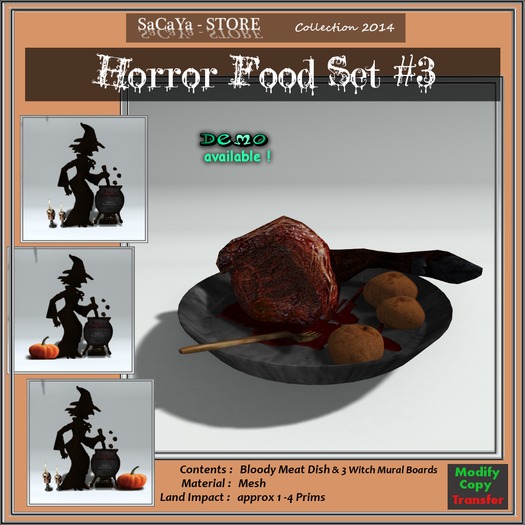 SaCaYa's Horror Food Set #3
