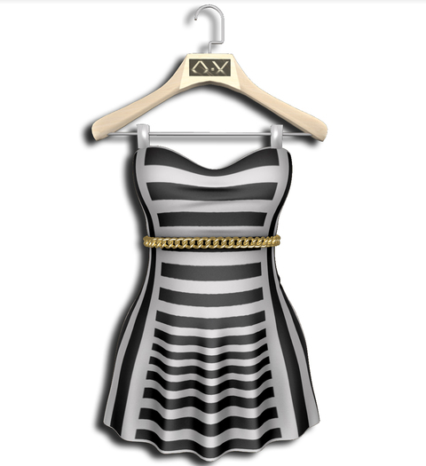 .:Vitrimi:. Chained Dress Striped