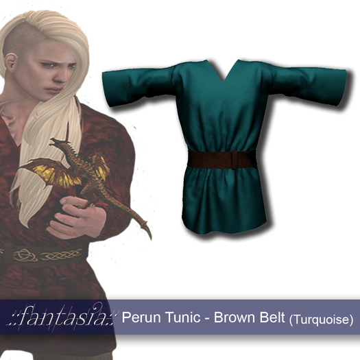 ::Sf:: Perun Tunic - Brown Belt (Turquoise)