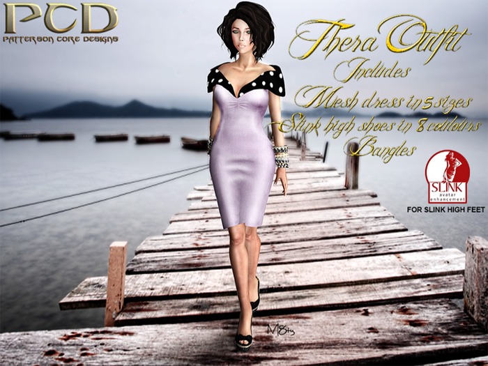 Thera Mesh Dress Black