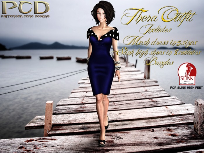 Thera Mesh Dress Black
