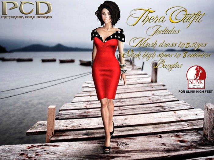 Thera Mesh Dress Black