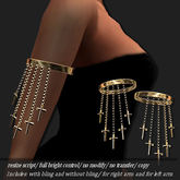 Arm Band Cross-CK Gold       -RYCA-