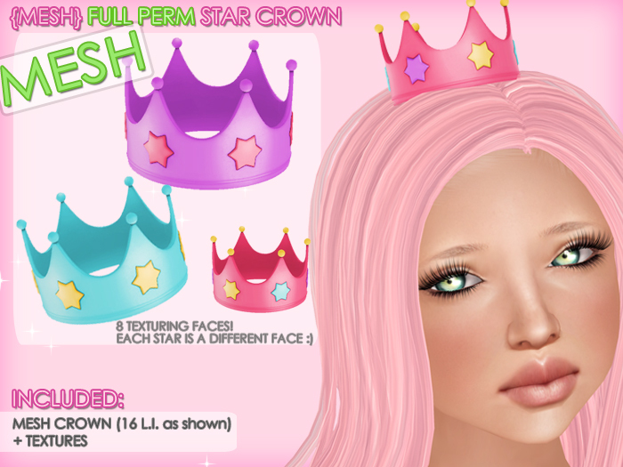 :*BC*: FULL PERMS MESH Star Crown