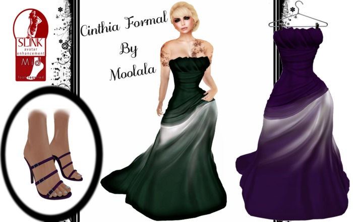 ~*Moolala*~ Cinthia Formal - White/Purple MP