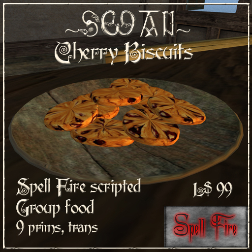 ~SWAN~ Cherry Biscuits (Spellfire Group Food)