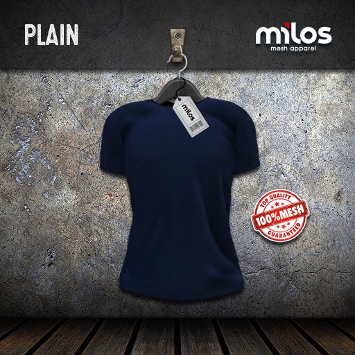 .:MiLOS:. Plain T-Shirt - Blue - Male