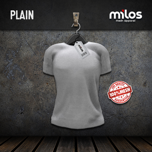 .:MiLOS:. Plain T-Shirt - White - Male