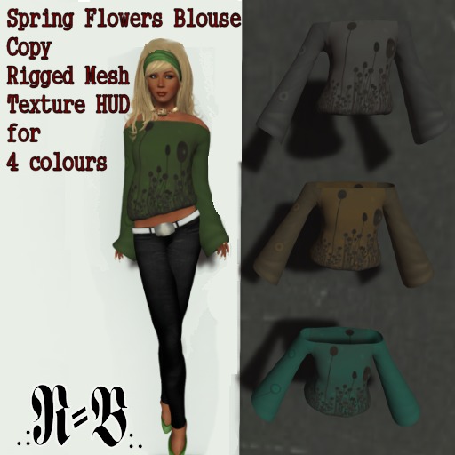 Spring Flowers Blouse ~ Mesh