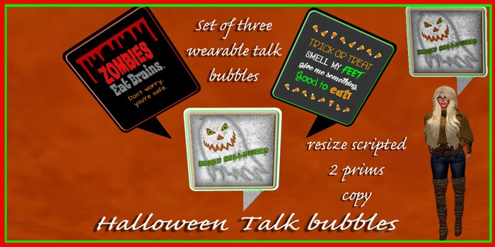 Halloween Talk bubbles