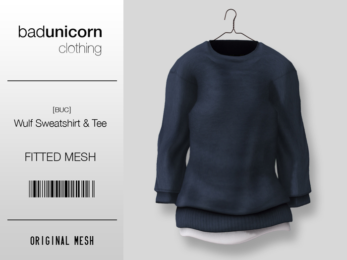 [BUC] "Grey" Wulf Sweatshirt & Tee