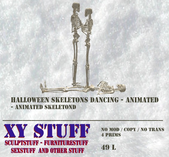 Halloween Skeletons dancing