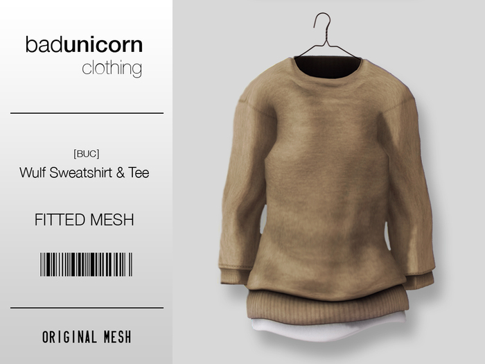 [BUC] "Grey" Wulf Sweatshirt & Tee