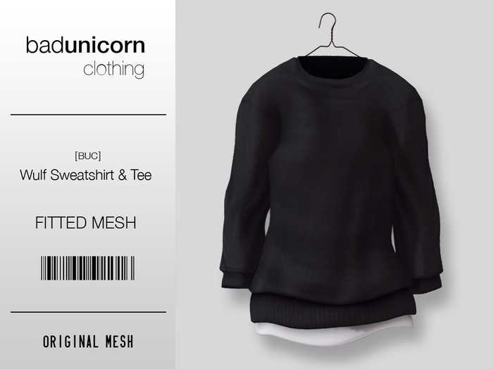 [BUC] "Grey" Wulf Sweatshirt & Tee