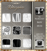 Utopia Vincent tie HUD B&W