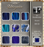 Utopia Vincent tie HUD azure