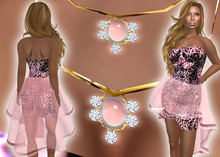 *Heart* - Pink Champagne - Party Dress