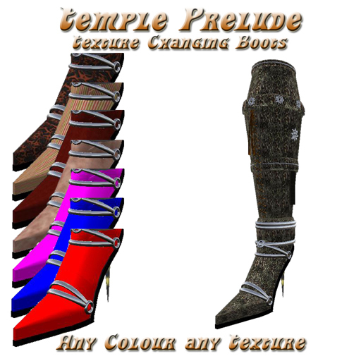 Color change shoes, Texture change shoes - The Temple Prelude