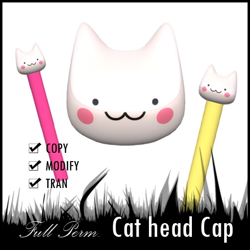 [full perm] Cat Head Cap
