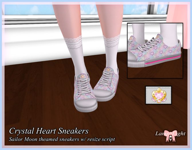 Lamp*Light - Crystal Heart Sneakers