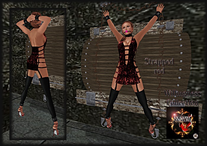 GYPSY COUTURE: Willingness Collection: Strapped red (bag)