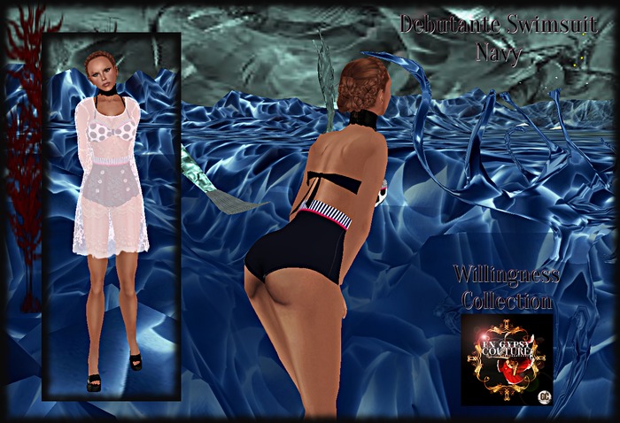 GYPSY COUTURE: Willingness Collection: Deb Swim-navy (bag)