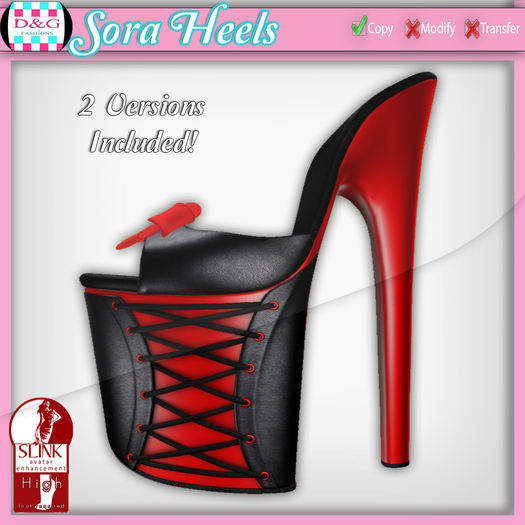 D&G Sora Heels Cherry BOX {Slink High}