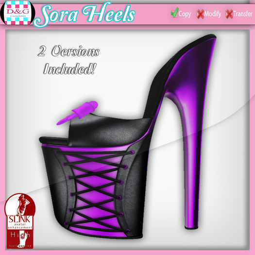 D&G Sora Heels Grape BOX {Slink High}