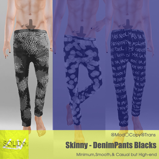 [LV]SOLIDe_SkinnyPants2_Blacks1[Mesh]