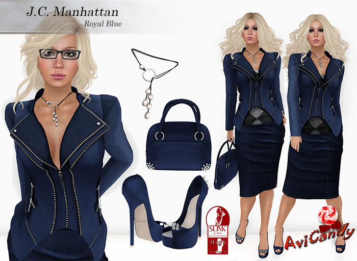 JC Manhattan - Ladies Business Outfit - Royal Blue