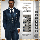 Utopia Vincent tie Light cobalt