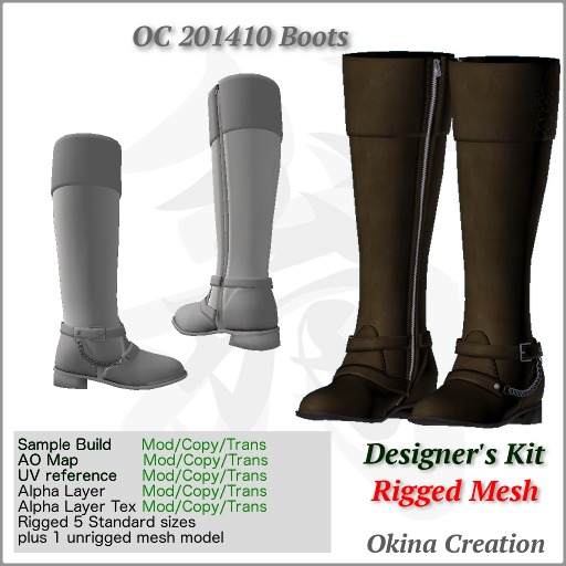 Designers kit OC 201410 Boots (D-kit)
