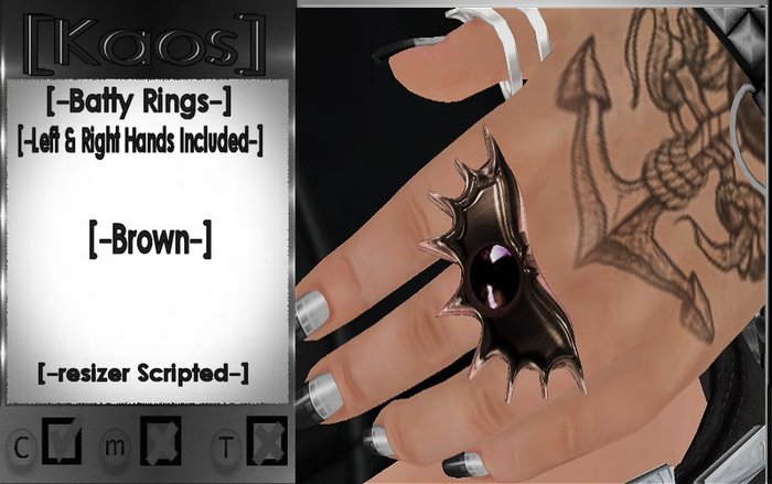 [Kaos] Batty Rings - Brown
