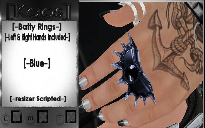 [Kaos] Batty Rings - Blue