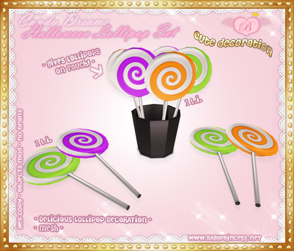 :*BABY*: Decoration Lollipops - Halloween edition
