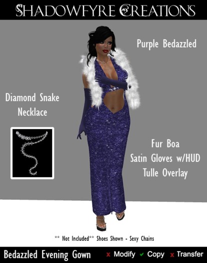 SC - Bedazzled Gown - Purple