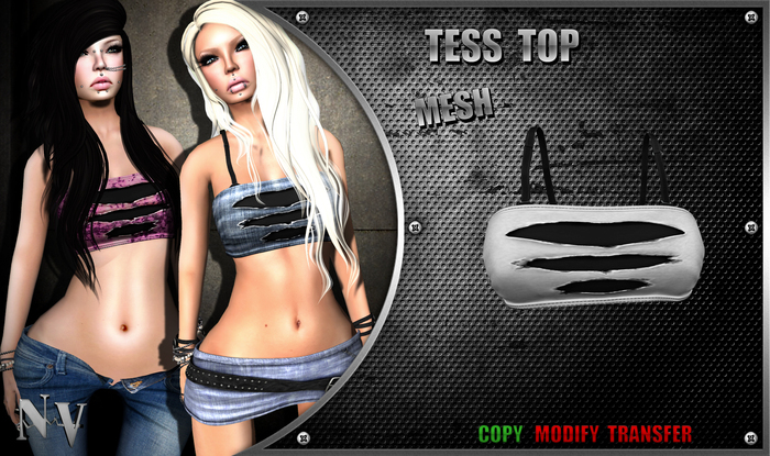 [NV] Tess Top -White-