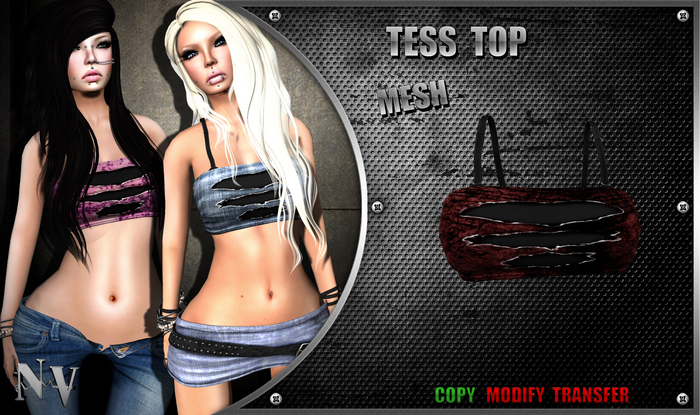 [NV] Tess Top -Urban Red-