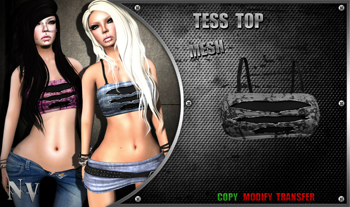[NV] Tess Top -Grey-