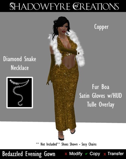 SC - Bedazzled Gown - Copper