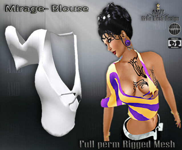 Mirage_Blouse_Full Perm Rigged Mesh AkRo Design