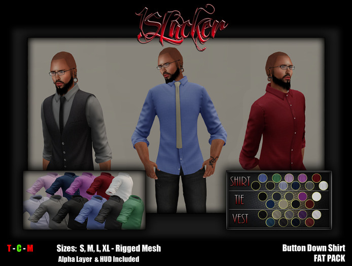 [!SL] Button Down Shirt FAT PACK