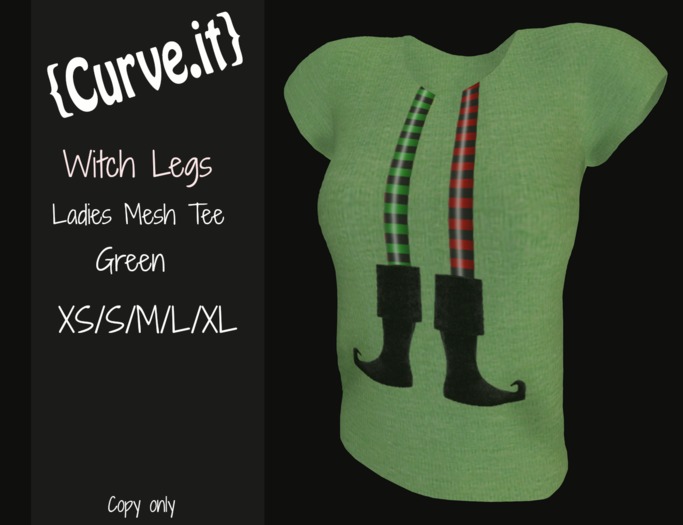 Elf Legs Green Ladies Tee
