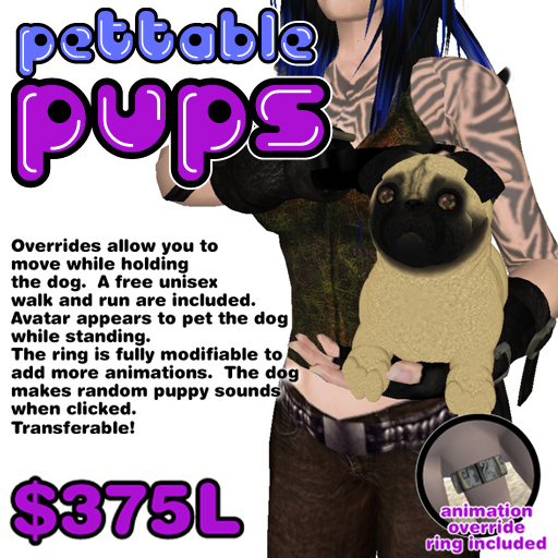 Pettable Puppy (Pug)