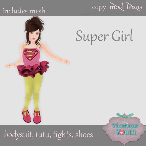 Vicarious Youth - Supergirl Costume (Pink)