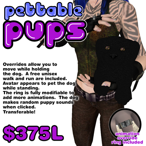 Pettable Puppy (Black Lab)