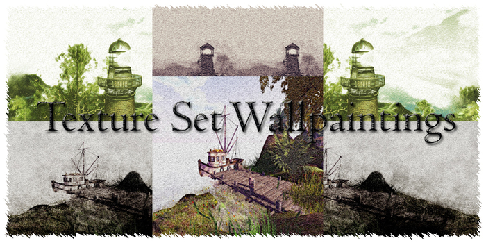 Texture set wall paintings