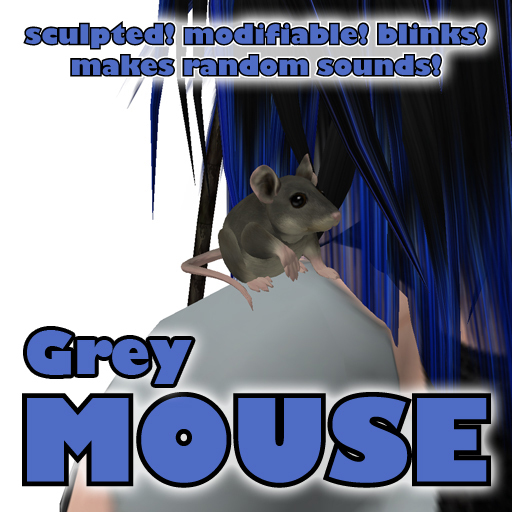 Grey Mouse Shoulder Pet